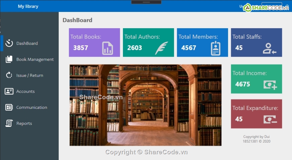 thư viện,quản lý thư viện,quản lý