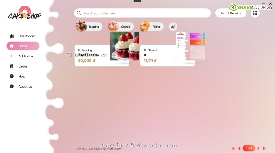 winform,c# form,bán bánh ngọt