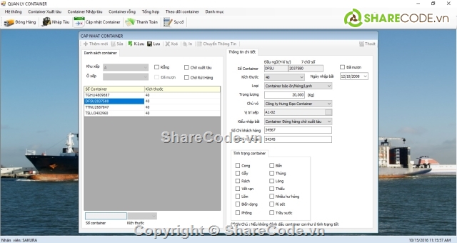 Container,Logistics,phần mềm quản lý,quản lý kho hàng,quản lý vận tải