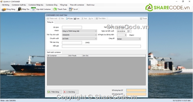 Container,Logistics,phần mềm quản lý,quản lý kho hàng,quản lý vận tải