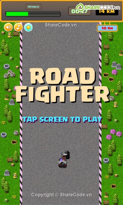 road fighter,game đua xe,đua xe cổ điển,game unity,source unity,unity