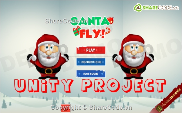 unity source code,package unity,unity endless runner game,unity endless jumper game,jumper game unity,Santa Fly