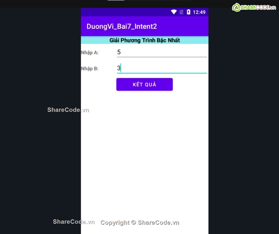 Share code bài tập android,bài tập android,source code bài tập android,ứng dụng android java