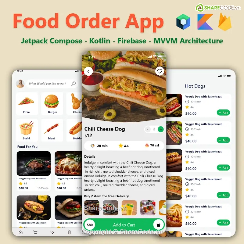 app food đồ ăn,app đặt đồ ăn,app kotlin,ứng dụng android,ứng dụng đồ ăn,app Firebase