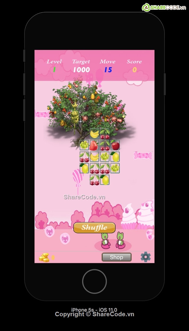 game ios,source game unity,code game unity,Source Code Eat Fruit.,App Game iOS Ăn trái cây