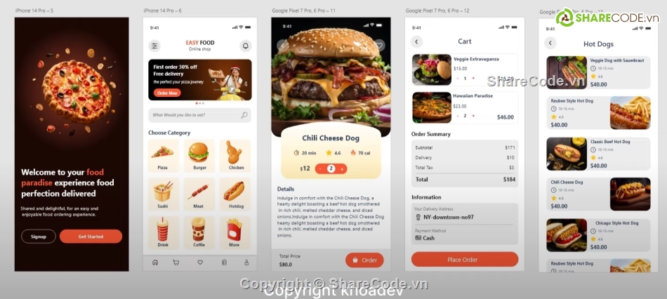 order food,ứng dụng food,app android,thức ăn,đặt hàng,code giá rẻ