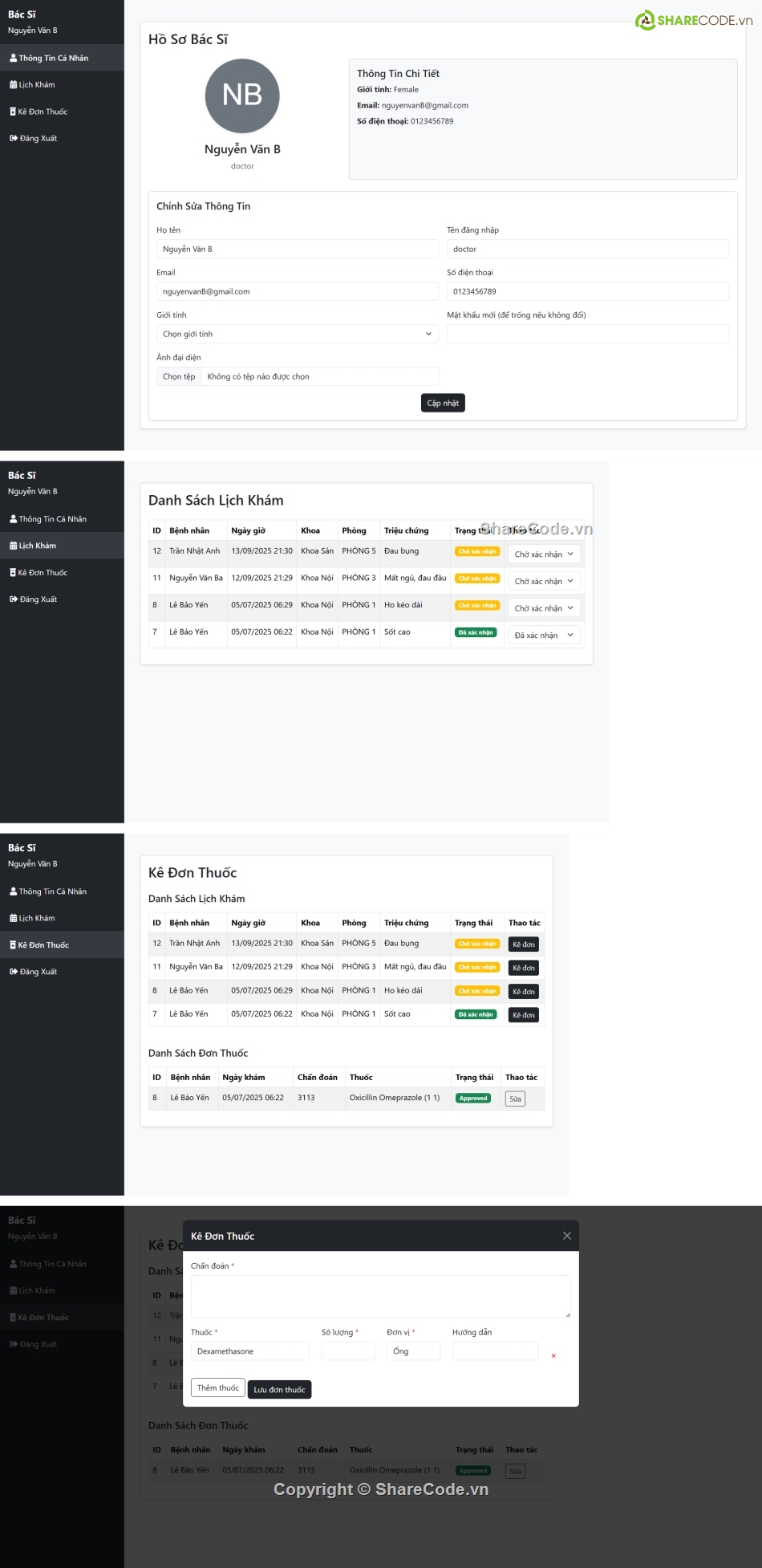 website bệnh viện,website khám bệnh,website phòng khám,đặt lịch khám bệnh,quản lý phòng khám,quản lý bệnh viện