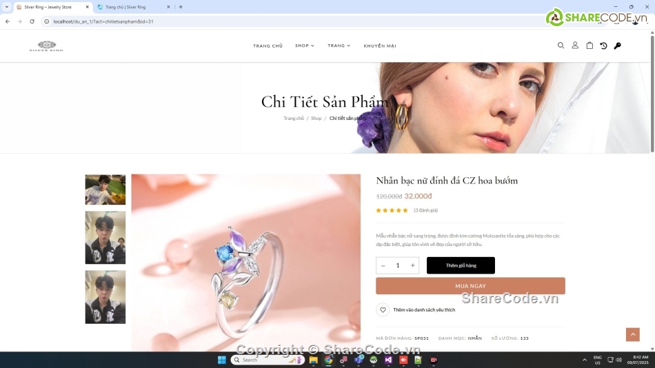 Share code đồ án bán trang sức php mysql,Share code đồ án web bán hàng trang sức php,đồ án web bán trang sức php mysql