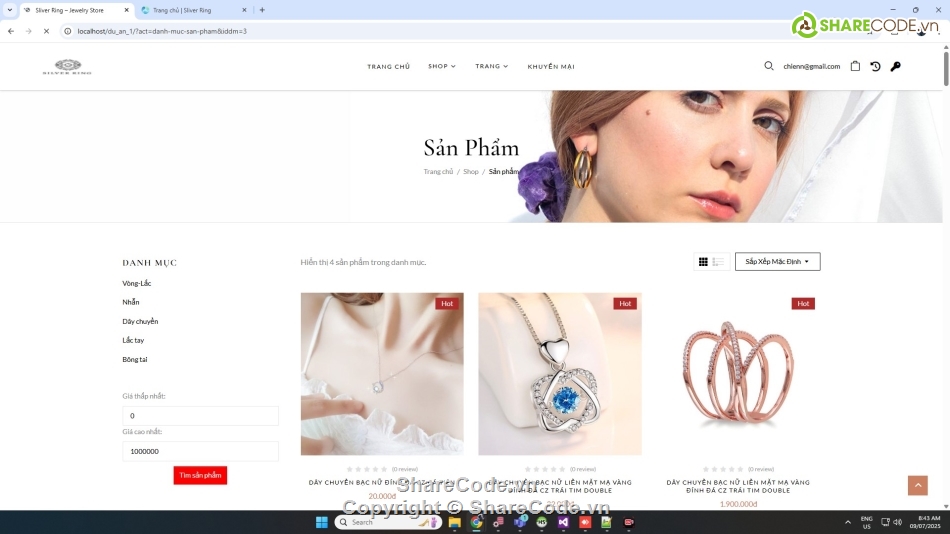 Share code đồ án bán trang sức php mysql,Share code đồ án web bán hàng trang sức php,đồ án web bán trang sức php mysql