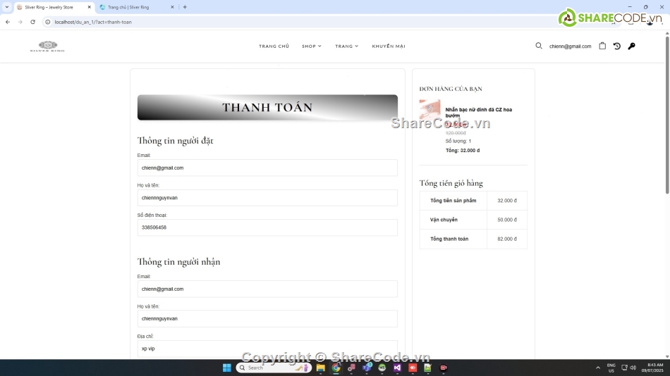 Share code đồ án bán trang sức php mysql,Share code đồ án web bán hàng trang sức php,đồ án web bán trang sức php mysql