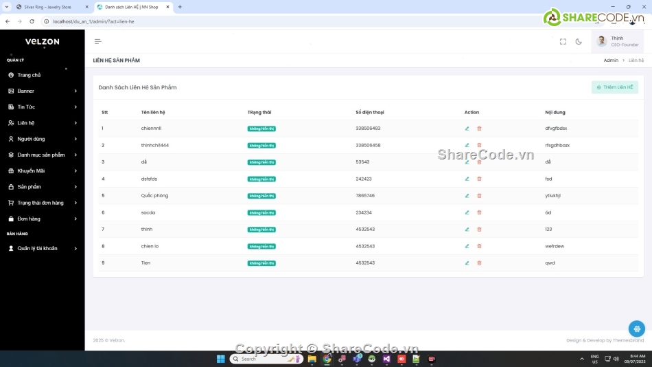 Share code đồ án bán trang sức php mysql,Share code đồ án web bán hàng trang sức php,đồ án web bán trang sức php mysql