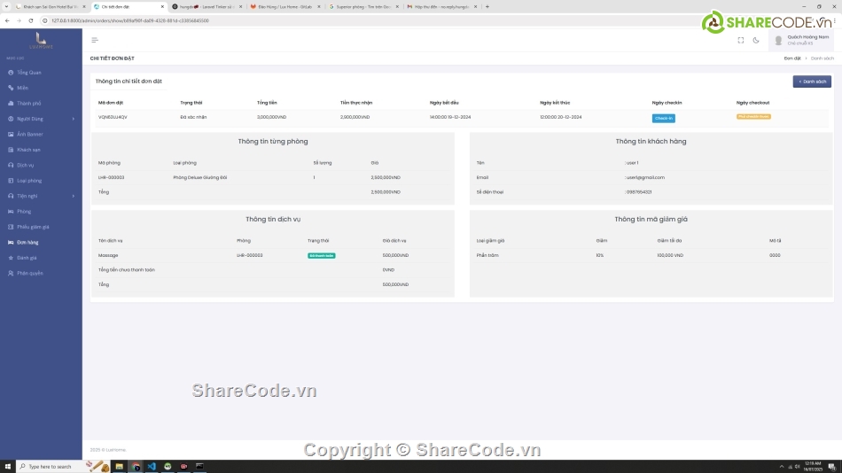 đồ án web quản lý đặt phòng khách sạn,web quản lý đặt phòng khách sạn php mysql,đặt phòng khách sạn php mysql