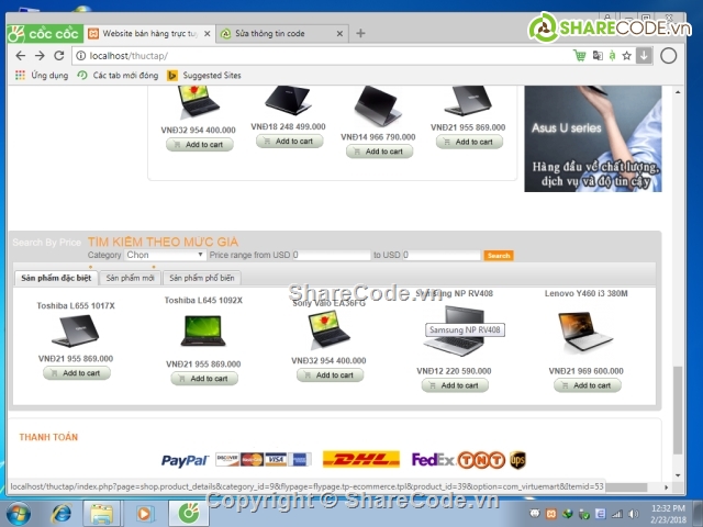 web bán hàng máy tính,website bán laptop,web bán máy tính,webhang lap top,code bán máy tính
