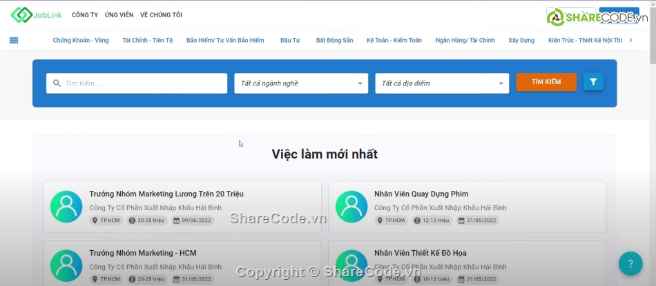 Đồ án website tuyển dụng,website tìm việc làm,tuyển dụng,code tuyển dụng,Dự án website,Đồ án tốt nghiệp