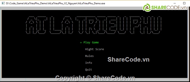 Game C++ for newbie,Game Ai La Trieu Phu C++,Game Ai La Trieu Phu with C++,Ai La Trieu Phu C++,Code Ai La Trieu Phu C++,Ai La Trieu Phu source code