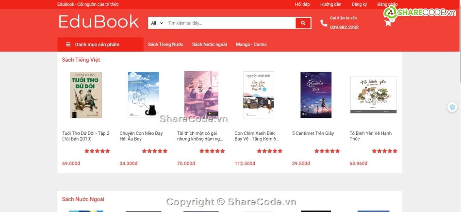 code bán sách,giao diện web bán sách,code web bán sách nodejs,code nodejs ejs,giao diện web bán truyện tranh