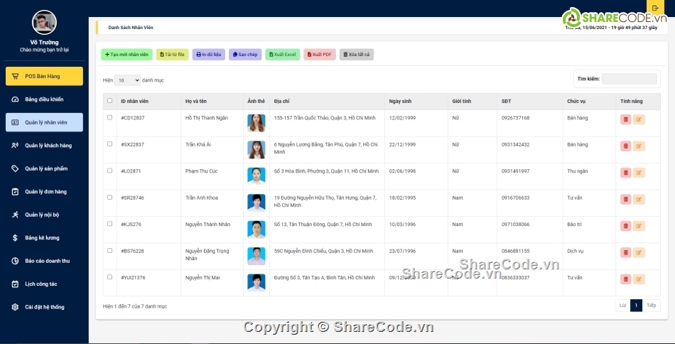 Giao diện admin,Code quản lý admin,Giao diện admin bán hàng,Quản lý nhân viên