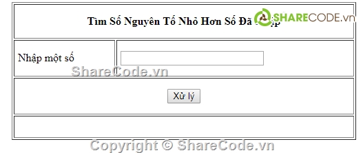 javascript,số nguyên tố,nhỏ hơn n,Tìm Số Nguyên Tố