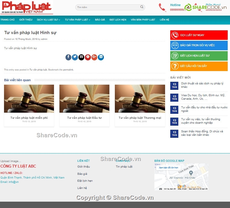 Công ty luật,sharecode công ty luật,luật giao thông,share code công ty luật,theme luật