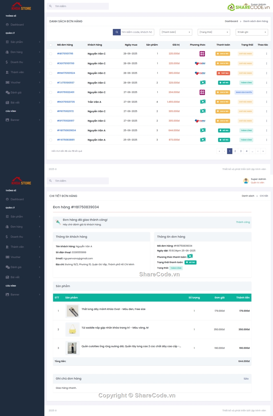 quản lý bán hàng,phần mềm quản lý bán hàng,full code bán quần áo thời trang,source code quần áo,code website quần áo,website quần áo