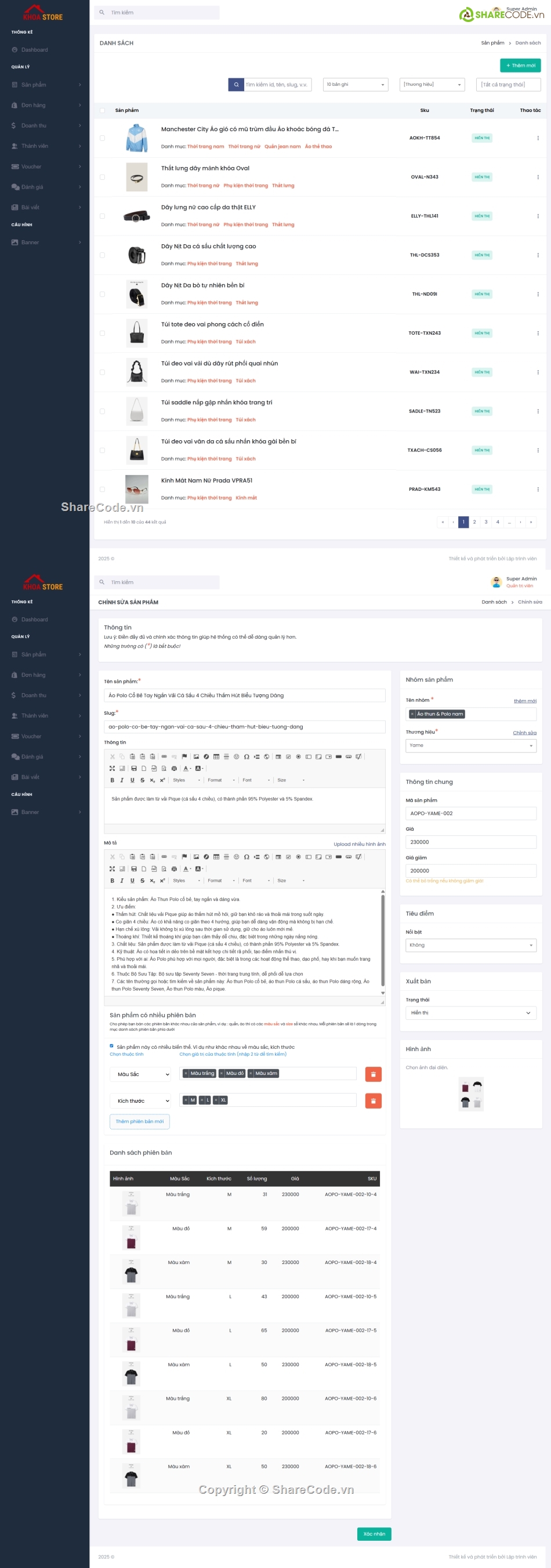 quản lý bán hàng,phần mềm quản lý bán hàng,full code bán quần áo thời trang,source code quần áo,code website quần áo,website quần áo