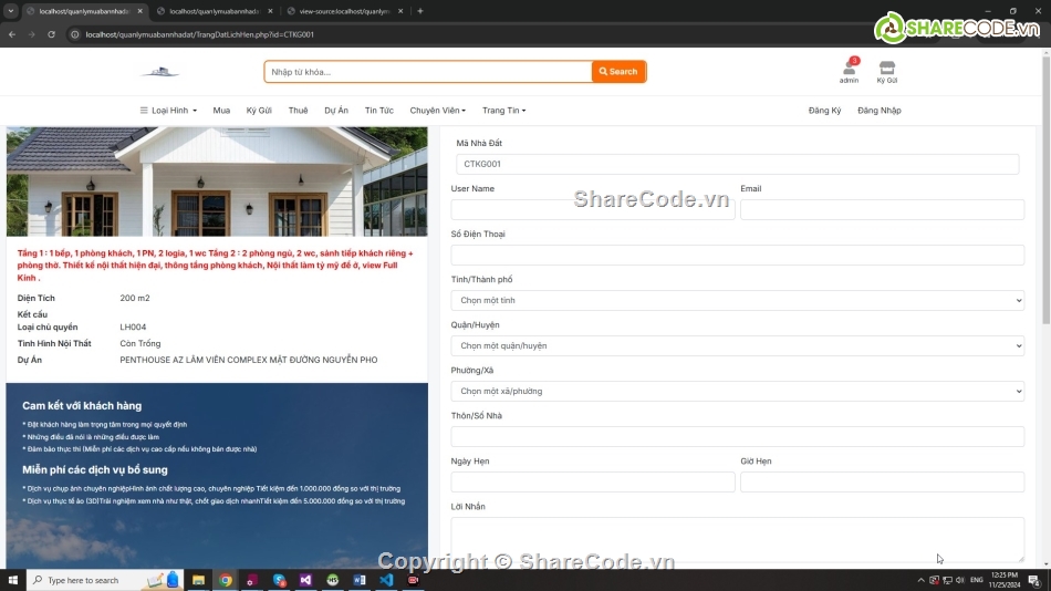 web php,php mysql,Website bán hàng,code web bán nhà đất,share code nhà đất,Đồ án web PHP