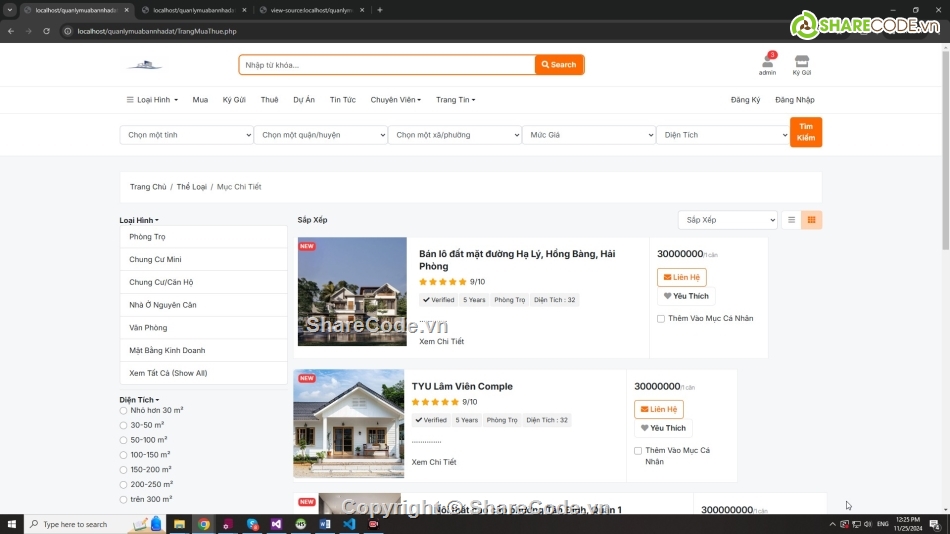 web php,php mysql,Website bán hàng,code web bán nhà đất,share code nhà đất,Đồ án web PHP
