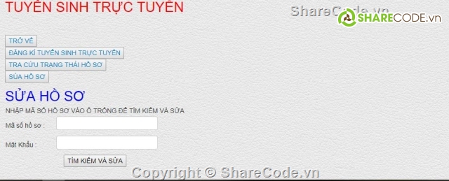 Tuyển sinh,Code tuyển sinh php,Tuyển sinh trực tuyến,Code quản lý tuyển sinh