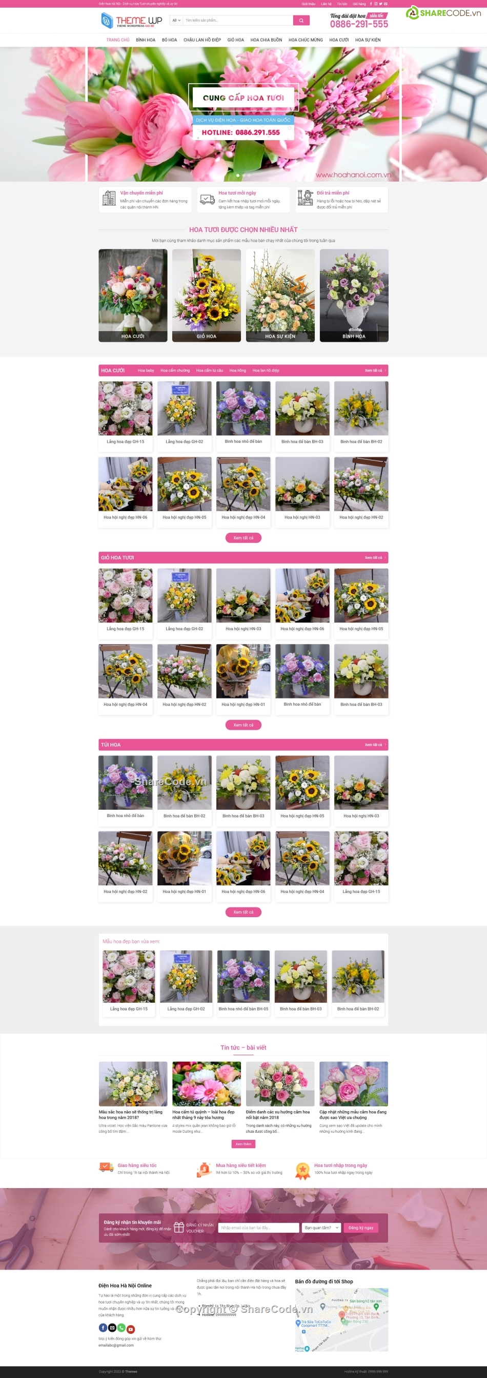 theme wordpress,code wordpress,website shop hoa,cửa hàng bán hoa,web bán hoa,source code wordpress