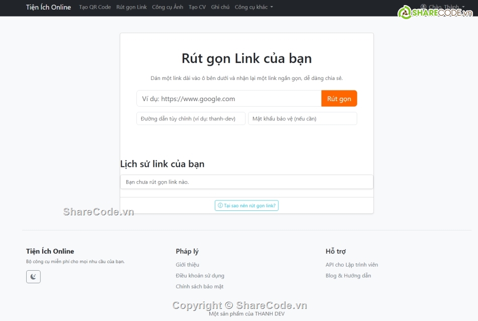 qr code,tạo qr code,rut gon link,rút gọn link,tiện ích online,tạo mã vạch