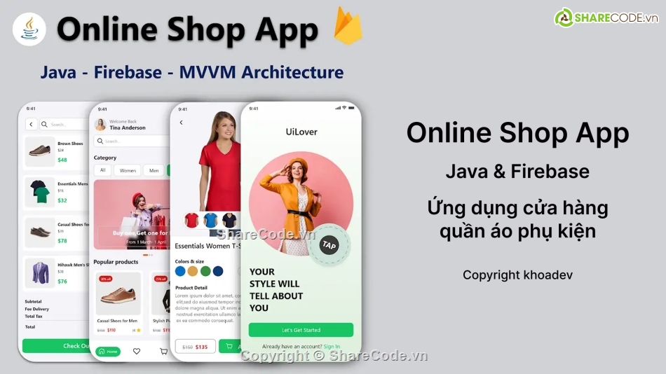 mobile app clothes,ứng dụng quần áo,đồ án android,ứng dụng android,ứng dụng bán quần áo,code bán áo quần