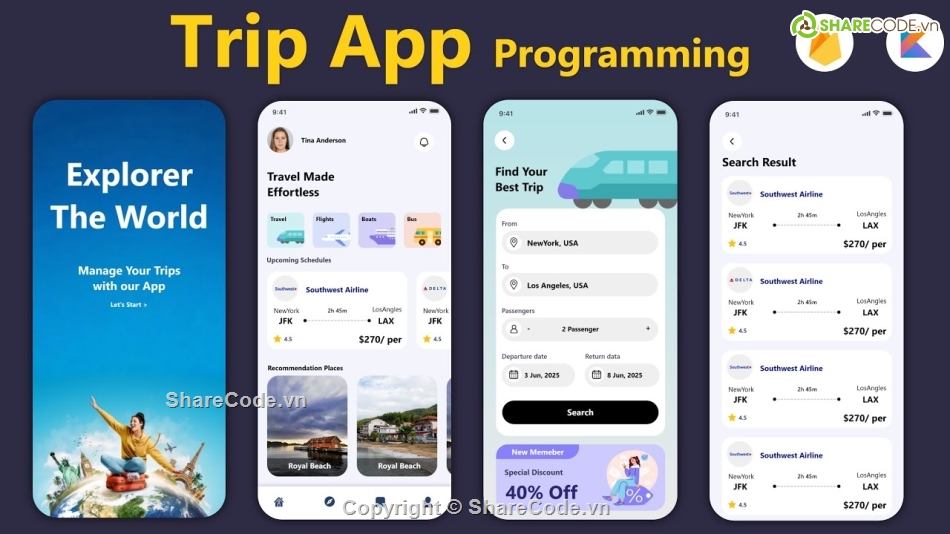 app trip,đặt tour du lịch,tour du lịch,app mobile android,booking tour,App Kotlin