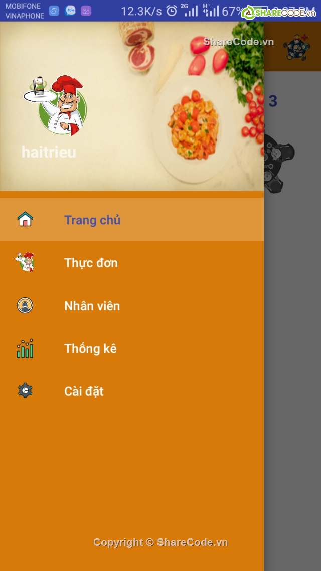 Ứng dụng android,Ứng dụng gọi món ăn,ứng dụng gọi món ăn,gọi món ăn,web bán thực phẩm,quản lý món ăn