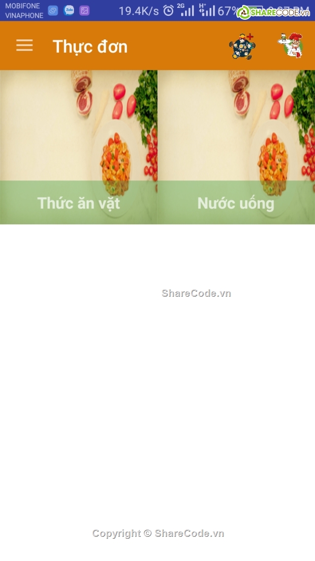 Ứng dụng android,Ứng dụng gọi món ăn,ứng dụng gọi món ăn,gọi món ăn,web bán thực phẩm,quản lý món ăn