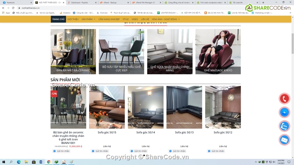 code nội thất,source web nội thất,full code web nội thất,web nội thất