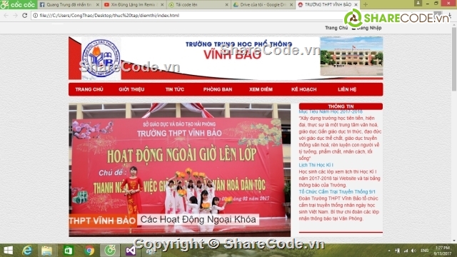 website trường học,web quản lý trường học,website giới thiệu trường học,quản lý trường học