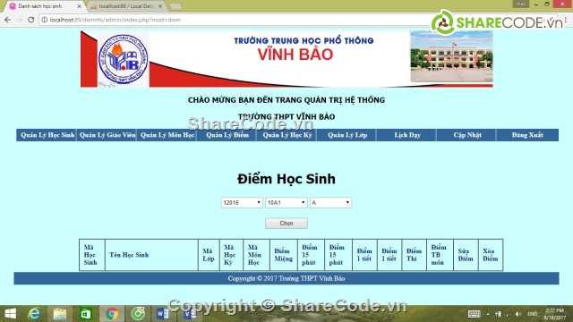 website trường học,web quản lý trường học,website giới thiệu trường học,quản lý trường học