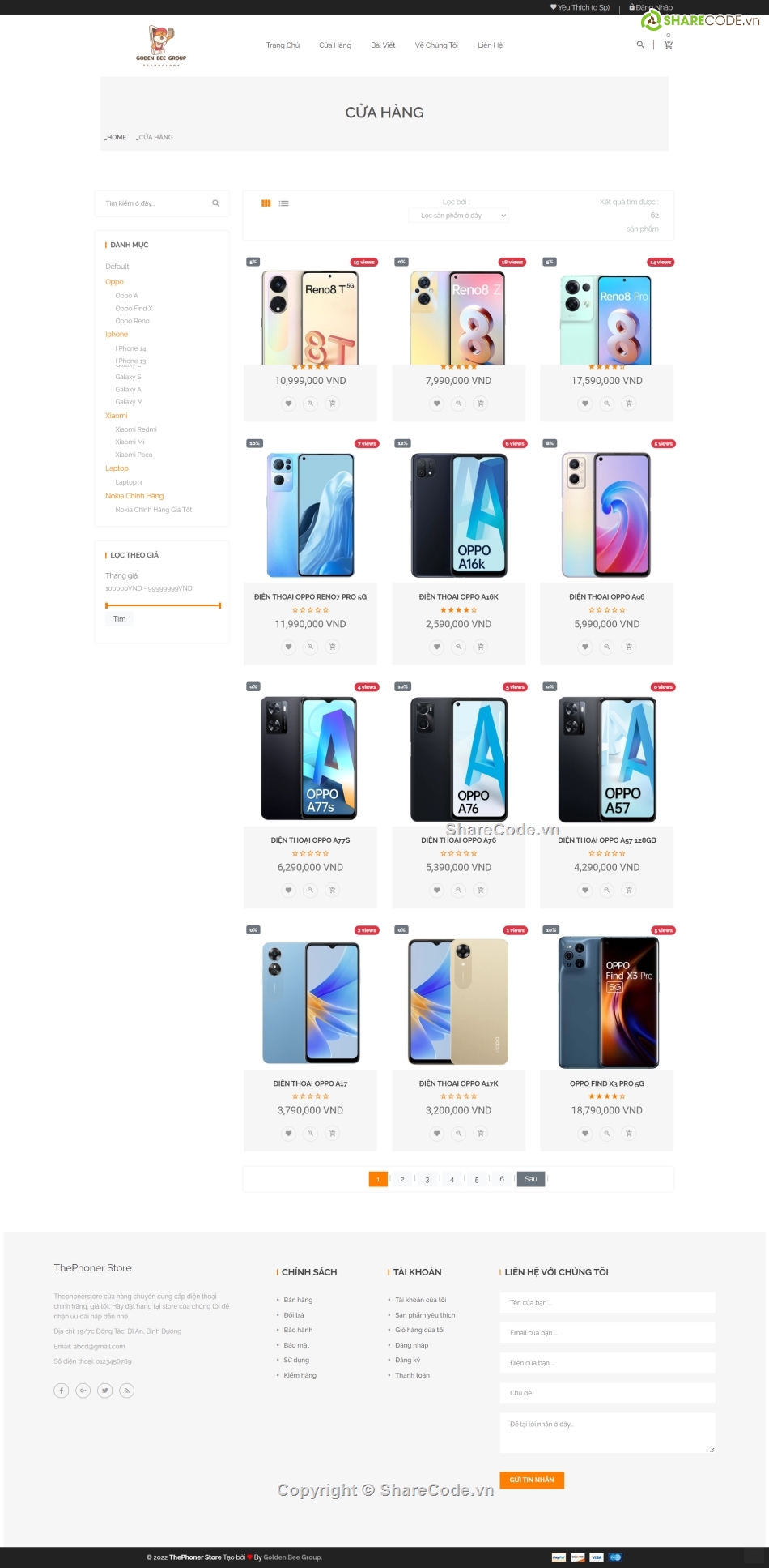 giao diện website,website điện thoại,đồ án điện thoại,source code web điện thoại,dự án điện thoại,web bán điện thoại