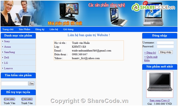 Website bán Laptop,Web bán máy tính,đồ án web asp.net,Code web bán hàng asp.net,Website bán hàng