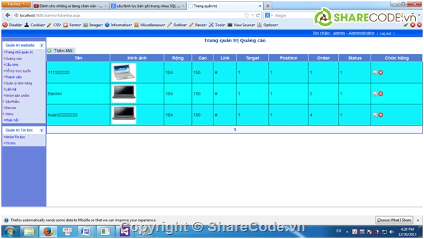 Website bán Laptop,Web bán máy tính,đồ án web asp.net,Code web bán hàng asp.net,Website bán hàng