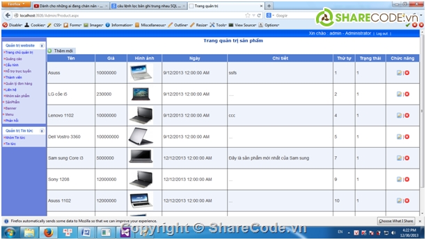 Website bán Laptop,Web bán máy tính,đồ án web asp.net,Code web bán hàng asp.net,Website bán hàng