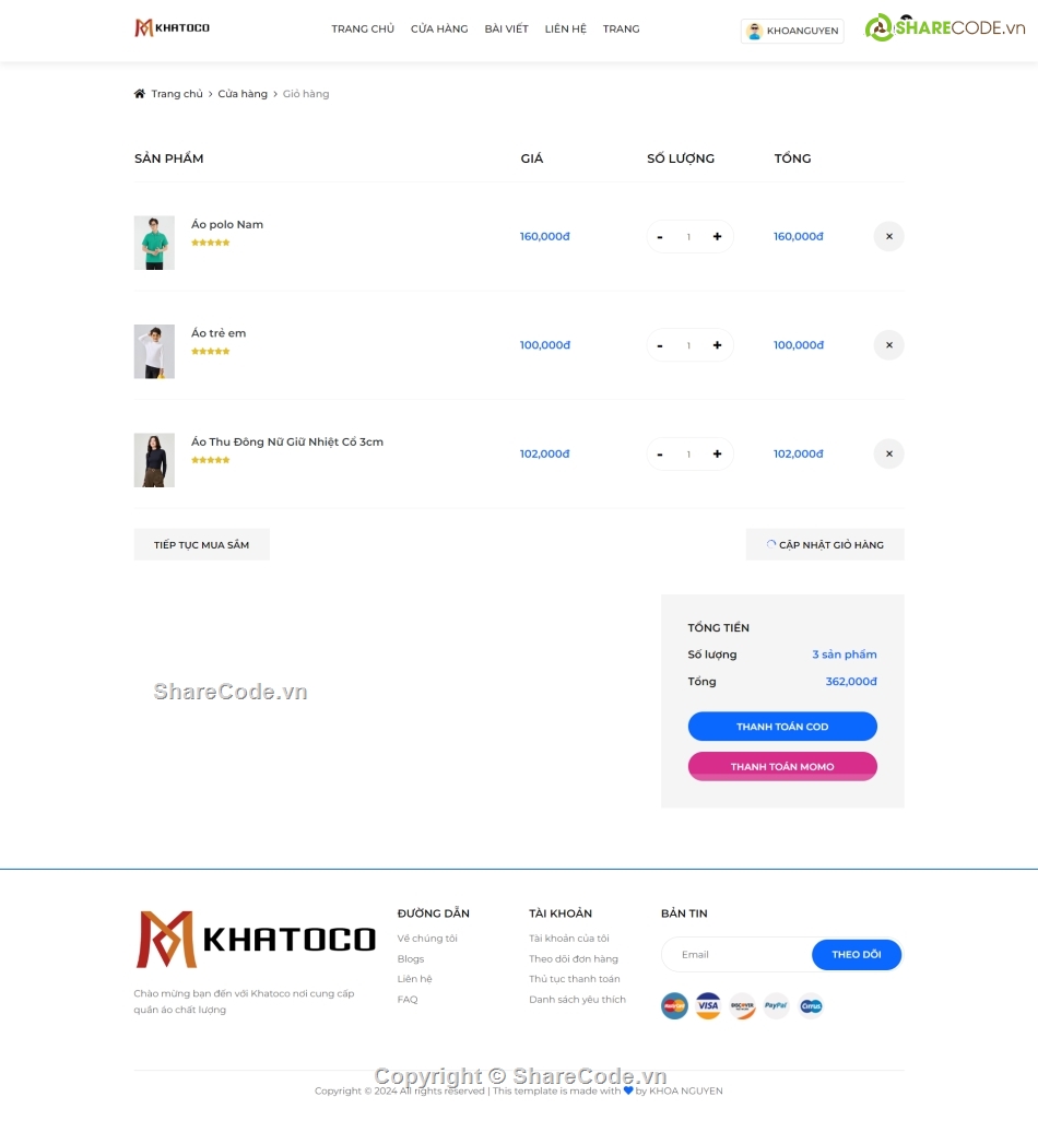 web bán quần áo,code bán áo quần,code web quần áo,đồ án php,php mysql,Source website quần áo