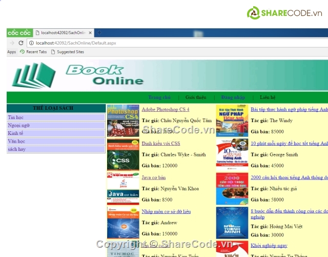 web quản lý cửa hàng sách,website bán sách asp.net,website bán sách,website mua bán sách,full code web bán sách online