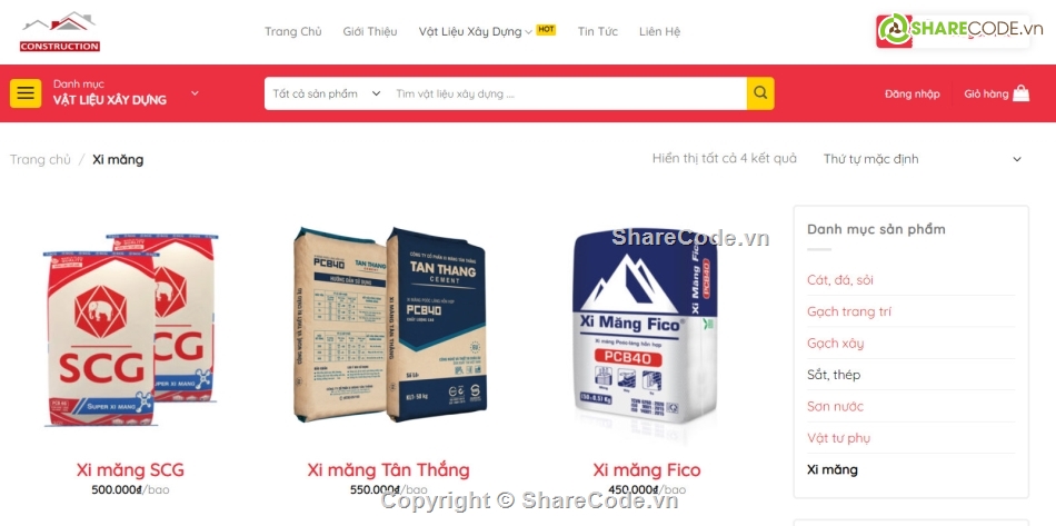 vật liệu xây dựng,full code bán vật liệu,web bán vật liệu,quản lý vật liệu,web vật liệu xây dựng,source nguyên vật liệu