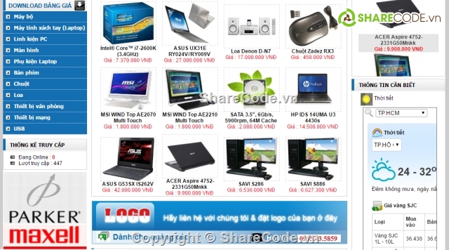 web bán hàng php,website bán máy tính,web bán điện tử,website bán hàng,web bán laptop
