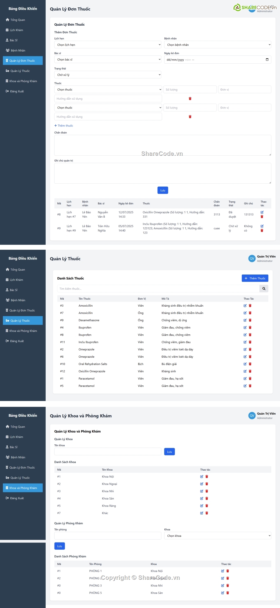 website bệnh viện,website khám bệnh,website phòng khám,đặt lịch khám bệnh,quản lý phòng khám,quản lý bệnh viện