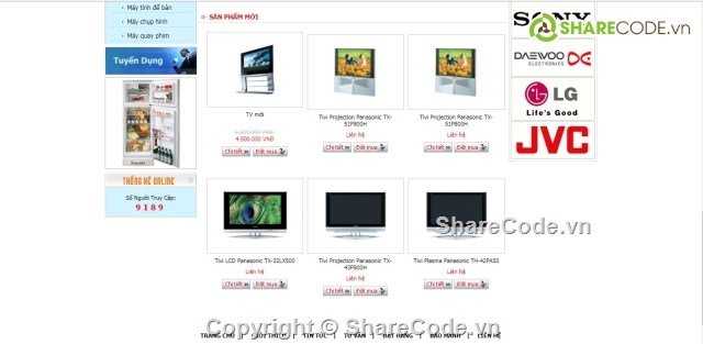 website bán hàng,thiet ke web dien may,web dien may,đồ án asp.net,đồ án tốt nghiệp c#,web ban hang