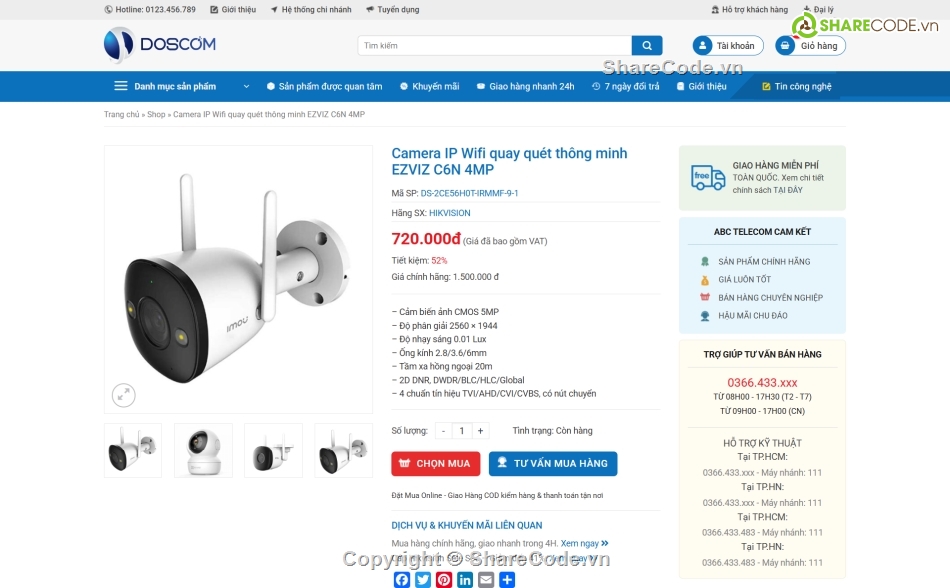 website bán camera,web bán điện thoại,web bán máy tính,web gia dụng,theme wordpress bán hàng,source code wordpress