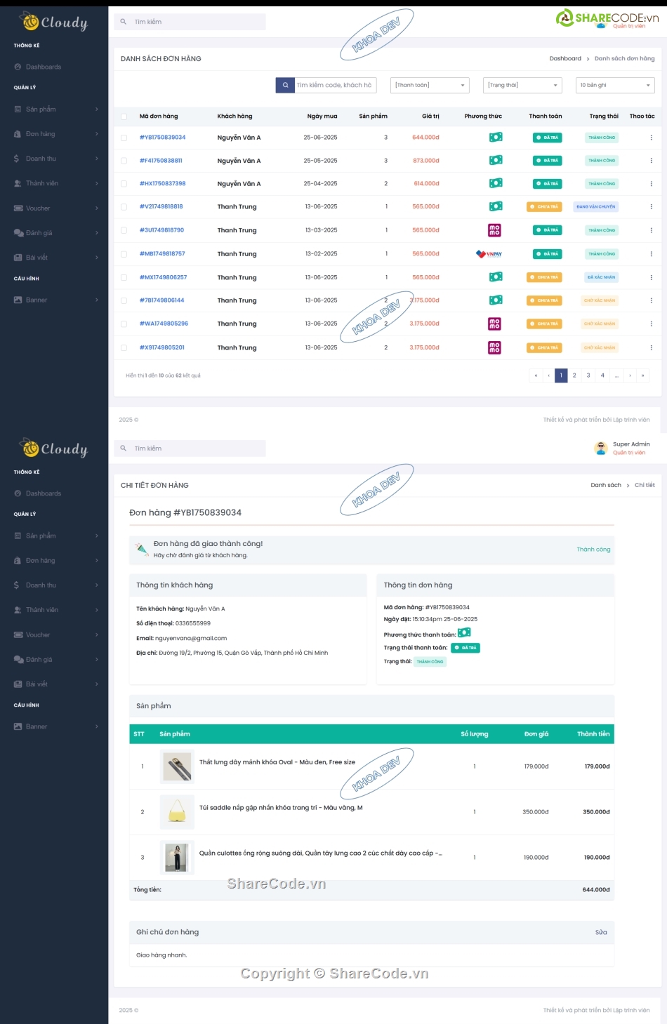 quản lý bán hàng,phần mềm quản lý bán hàng,full code bán quần áo thời trang,source code quần áo,code website quần áo,website quần áo
