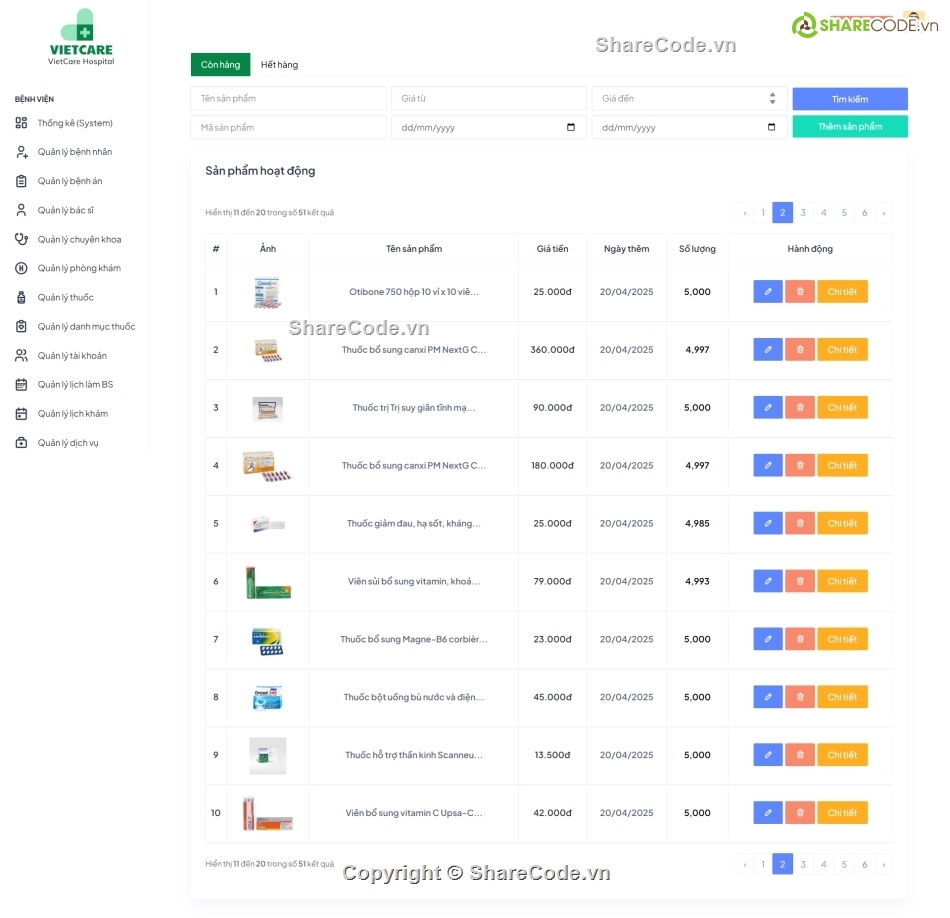 website bệnh viện,quản lý bệnh nhân,quản lý nhà thuốc,đặt lịch khám bệnh,laravel mysql,Web quản lý bệnh nhân bệnh viện